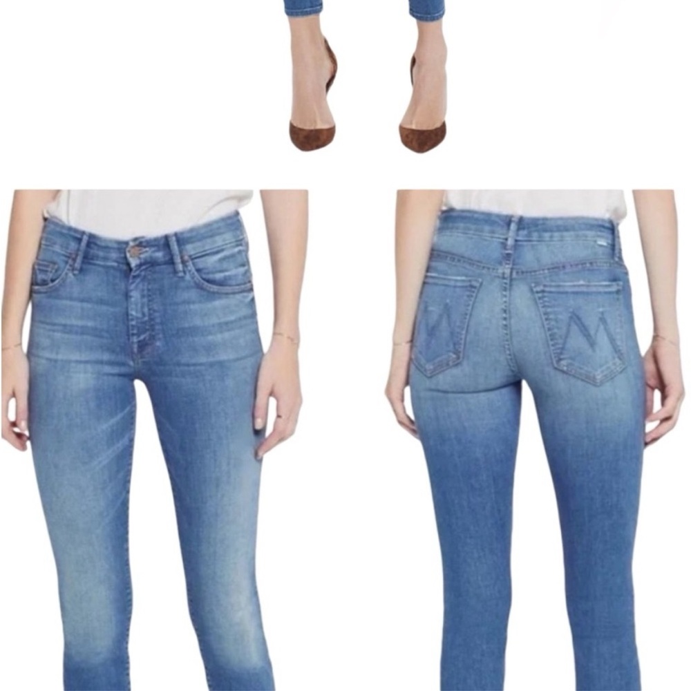 MOTHER Denim The Looker Crop in Wishful Drinking